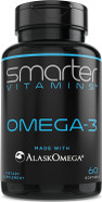 Smartervitamins Omega 3 Fish Oil, Strawberry Flavor, Burpless, Tasteless, 2000Mg, Dha Epa Triple Strength, Made With Alaskomega®