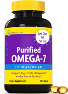 Innovixlabs Purified Omega 7 Supplement - 210 Mg Omega-7 Palmitoleic Acid, Fish Oil For Metabolism & Triglyceride Support, Essential Fatty Acids, Ifos Approved, 30 Softgels