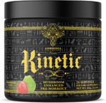 Ambrosia Kinetic Organic Preworkout, Mushroom Enhanced Natural Pre Workout Supplement, Nootropic Superfood Powder For Energy (Watermelon Candy)