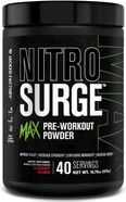 Jacked Factory Nitrosurge Max High Performance Pre Workout Powder - Pre Workout W/Nootropic Ingredients For Intense Focus, Pumps, Smooth Energy, Endurance - 40 Servings, Electric Blue Raspberry Jacked Factory Nitrosurge Max High Performance Pre Workout Powder - Pre Workout W/Nootropic Ingredients For Intense Focus, Pumps, Smooth Energy, Endurance - 40 Servings, Electric Blue Raspberry