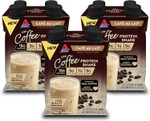 Atkins Café Au Lait Iced Coffee Flavored Protein Shake, High Protein Shake, Low Sugar, Low Carb And Low Sugar, Keto Friendly, Gluten Free, 12 Count Atkins Café Au Lait Iced Coffee Flavored Protein Shake, High Protein Shake, Low Sugar, Low Carb And Low Sugar, Keto Friendly, Gluten Free, 12 Count