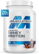 Muscletech Grass-Fed Whey Protein Powder (Triple Chocolate, 1.8Lb) - Whey Protein Smoothie & Milk Shake Mix Supports Muscle Gain & Recovery - 20G Of Whey Protein For Women & Men - Non-Gmo, Gluten-Free Muscletech Grass-Fed Whey Protein Powder (Triple Chocolate, 1.8Lb) - Whey Protein Smoothie & Milk Shake Mix Supports Muscle Gain & Recovery - 20G Of Whey Protein For Women & Men - Non-Gmo, Gluten-Free