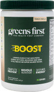 Greens First Boost - Plant-Based Protein & Balanced Nutrition - Superfood Shake Mix - No Wheat Or Soy - Dairy-Free - Vegan - French Vanilla, 12.06 Oz Greens First Boost - Plant-Based Protein & Balanced Nutrition - Superfood Shake Mix - No Wheat Or Soy - Dairy-Free - Vegan - French Vanilla, 12.06 Oz