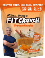 Fitcrunch Tri-Blend Whey Protein, Keto Friendly, Low Calories, High Protein, Gluten Free, Soy Free (18 Servings, Pumpkin Pie)