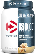 Dymatize Iso100 Whey Protein Powder Isolate, Gourmet Vanilla, 25G Of Protein, 20 Servings, 5.5G Bcaas, Less Than 120 Cal., Gluten Free, 1G Fat, 1G Sugar, 2G Carb Dymatize Iso100 Whey Protein Powder Isolate, Gourmet Vanilla, 25G Of Protein, 20 Servings, 5.5G Bcaas, Less Than 120 Cal., Gluten Free, 1G Fat, 1G Sugar, 2G Carb