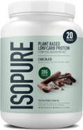 Isopure Plant-Based Protein Powder, Lactose Free, Gluten Free, With Iron, Chocolate, 20G Plant Protein Per Serving, 1.37 Lbs, 20 Servings Isopure Plant-Based Protein Powder, Lactose Free, Gluten Free, With Iron, Chocolate, 20G Plant Protein Per Serving, 1.37 Lbs, 20 Servings