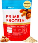 Equip Foods Prime Protein Powder | Clean, Grass Fed Beef Protein Isolate | Carnivore Protein Powder | Paleo, Keto Friendly | Gluten, Dairy Free | 30 Servings, Salted Caramel Equip Foods Prime Protein Powder | Clean, Grass Fed Beef Protein Isolate | Carnivore Protein Powder | Paleo, Keto Friendly | Gluten, Dairy Free | 30 Servings, Salted Caramel