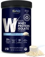 Biochem 100% Whey Isolate Protein - Vanilla Flavor - 15.1 Ounce - Supports Immune Health - Easily Digestible - Refreshing Taste - 20G Vegetarian Protein - Amino Acids Biochem 100% Whey Isolate Protein - Vanilla Flavor - 15.1 Ounce - Supports Immune Health - Easily Digestible - Refreshing Taste - 20G Vegetarian Protein - Amino Acids