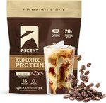 Ascent Caramel Iced Coffee Protein Powder - High Protein Powder, 20 G Protein & 100 Mg Caffeine From Premium Colombian Coffee, Zero Artificial Flavors & Sweeteners - 15 Servings