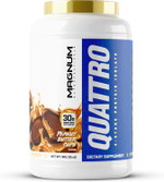 Magnum Nutraceuticals Quattro Whey Protein Powder, Peanut Butter Cup 2Lb  Premium Protein Isolate Blend For Muscle Growth & Recovery