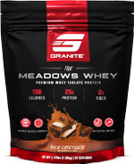 Granite Supplements The Meadows Whey Protein Isolate Protein Powder For Lean Muscle With 150 Calories, 2G Fiber, 1G Sugar (30 Servings), Rich Chocolate Flavor Granite Supplements The Meadows Whey Protein Isolate Protein Powder For Lean Muscle With 150 Calories, 2G Fiber, 1G Sugar (30 Servings), Rich Chocolate Flavor