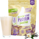Flavcity All-In-One Vegan Protein Powder Smoothie, Vanilla - Plant-Based Pre-Workout Meal Replacement Shake For Women & Men Made With 20G Of Almond Protein - Gluten Free & Dairy-Free