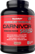 Musclemeds Carnivor Shred Fat Burning Hydrolized Beef Protein Isolate, 0 Lactose, 0 Sugar, 0 Fat, Chocolate, 4.35 Lbs