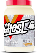 Ghost Vegan Protein Powder, Peanut Butter Cereal Milk - 2Lb, 20G Of Protein - Plant-Based Pea & Organic Pumpkin Protein - ­Post Workout & Nutrition Shakes, Smoothies, & Baking - Soy & Gluten-Free