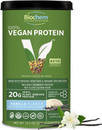 Biochem Vegan Protein Powder 20G Plant-Based Protein For Muscle Support Organic Pea, Hemp & Cranberry Protein Low Carb, Low Fat, Gluten-Free, Non-Gmo, Keto-Friendly Vanilla Flavor 12.2 Oz Biochem Vegan Protein Powder 20G Plant-Based Protein For Muscle Support Organic Pea, Hemp & Cranberry Protein Low Carb, Low Fat, Gluten-Free, Non-Gmo, Keto-Friendly Vanilla Flavor 12.2 Oz