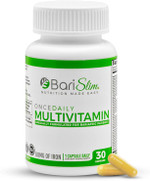 Barislim Once Daily Bariatric Multivitamin Capsule - 60Mg Of Iron - Bariatric Vitamin & Supplement For Post Wls Surgery Including Gastric Bypass & Gastric Sleeve | 90 Day Supply