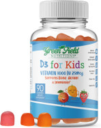 Greenfield Nutritions Halal Vitamin D3 For Kids  1000 Iu  90 Gummies | Chewable Kids Vitamin D Supplement Supports Bone And Immune System | Non-Gmo, Gelatin-Free, Gluten-Free