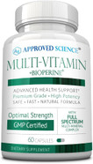 Approved Science Multi-Vitamin - With Full-Spectrum B-Vitamins, Green Tea, Lutein, Lycopene, Zeaxanthin, Bioperine - 60 Capsules - 1 Month Supply Approved Science Multi-Vitamin - With Full-Spectrum B-Vitamins, Green Tea, Lutein, Lycopene, Zeaxanthin, Bioperine - 60 Capsules - 1 Month Supply