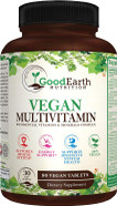 Vegan Multivitamins For Men & Women - Vitamins A , B Complex , C , D3 , Zinc , Magnesium , Spirulina , Antioxidants - Daily Multivitamin Mineral Supplement With Proprietary Fruit & Vegetable Blend