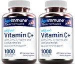 Vitamin C 1000Mg Complex With L-Lysine 500Mg, Zinc 12Mg, Bioflavonoids 300Mg. Doctor Formulated Magnesium Stearate Free Supplements For Healthy Immune System Support.(1)