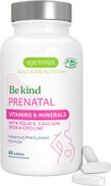 Igennus Methylated Prenatal Multivitamin For Women, Folate For Mthfr, High Absorption, Pure & Clean, Gentle Iron, Choline, Calcium & Magnesium, Vegan Pregnancy Vitamins, Halal, Non-Gmo, 60 Tablets Igennus Methylated Prenatal Multivitamin For Women, Folate For Mthfr, High Absorption, Pure & Clean, Gentle Iron, Choline, Calcium & Magnesium, Vegan Pregnancy Vitamins, Halal, Non-Gmo, 60 Tablets