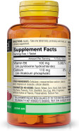 Mason Natural Vitamin B6 100 Mg With Calcium - Healthy Heart, Supports Muscle And Nerve Function, Improved Energy Metabolism, 100 Tablets