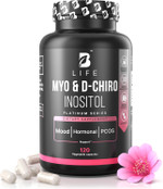 Inositol Supplement For Women  Myo-Inositol & D-Chiro Inositol  Pcos Supplements For Ovarian Support  Myo Inositol Supplement  Myoinositol And D Chiro Inositol  Vitamin B8 40:1 Ratio - 120 Caps
