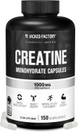 Jacked Factory Creatine Monohydrate Capsules - Creatine Pills For Muscle Growth, Increased Strength, Enhanced Energy Output And Improved Athletic Performance - 150 Capsules Jacked Factory Creatine Monohydrate Capsules - Creatine Pills For Muscle Growth, Increased Strength, Enhanced Energy Output And Improved Athletic Performance - 150 Capsules