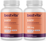 Bestvite 5-Htp 100Mg (240 Capsules) (120 X 2) - No Stearates Or Flow Agents - Gluten Free - Non Gmo Bestvite 5-Htp 100Mg (240 Capsules) (120 X 2) - No Stearates Or Flow Agents - Gluten Free - Non Gmo