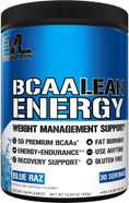 Evl Bcaa Lean Energy Powder - Pre Workout Green Tea Fat Burner Support With Bcaas Amino Acids And Clean Energizers - Post Workout Recovery Drink For Lean Muscle Recovery - Cherry Limeade
