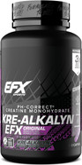 Efx Sports Kre-Alkalyn Efx | Ph Correct Creatine Monohydrate Pill Supplement | Strength, Muscle Growth & Performance | 60 Servings, 120 Capsules