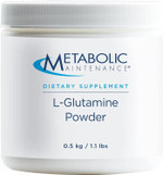 Metabolic Maintenance L-Glutamine Powder - 1000Mg Pure Amino Acid Supplement, Easy Drink Add-In - Support For Gut + Intestinal Health, Immune Function, Exercise + Muscle Recovery (500G / 500 Servings)