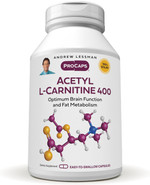 Andrew Lessman Acetyl L-Carnitine 400 Mg - 60 Capsules - Support For Nervous System, Fat And Energy Metabolism, Healthy Brain Function, Healthy Blood Flow To The Brain. Easy-To-Swallow Capsules