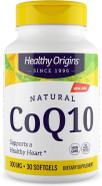 Healthy Origins® Coq10 300 Mg Natural Trans-Isomer Ubiquinone Yeast Fermented, Supports Heart Health & Cellular Energy Non-Gmo 30 Softgels Healthy Origins® Coq10 300 Mg Natural Trans-Isomer Ubiquinone Yeast Fermented, Supports Heart Health & Cellular Energy Non-Gmo 30 Softgels