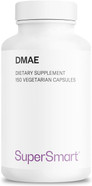 Supersmart - Dmae Supplement 390Mg Per Day (Dimethylaminoethanol) - From Dmae Bitartrate - Choline Production | Non-Gmo & Gluten Free - 150 Vegetarian Capsules Supersmart - Dmae Supplement 390Mg Per Day (Dimethylaminoethanol) - From Dmae Bitartrate - Choline Production | Non-Gmo & Gluten Free - 150 Vegetarian Capsules