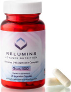 Relumins Advance Nutrition Gluta 1000 - Reduced L-Glutathione, Alpha Lipoic Acid & Rose Hips - Antioxidant Support For Skin & Overall Wellness - 30 Veg Capsules X 3 Bottles (45-Day Supply)