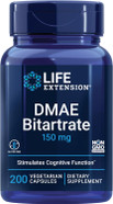 Life Extension Dmae Bitartrate, Supports Neurotransmitter Production, 6-Month Supply, Gluten-Free, Non-Gmo, Vegetarian, 200 Capsules Life Extension Dmae Bitartrate, Supports Neurotransmitter Production, 6-Month Supply, Gluten-Free, Non-Gmo, Vegetarian, 200 Capsules