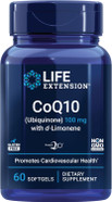 Life Extension Coq10 (Ubiquinone) With D-Limonene  Heart Health, Fight General Fatigue, Better Absorption  Gluten-Free, Non-Gmo  60 Softgels