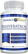 Research Verified Resveratrol - 98% Trans-Resveratrol 1000 Mg, Anti-Aging Support - 60 Capsules Per Bottle - 6 Bottles Research Verified Resveratrol - 98% Trans-Resveratrol 1000 Mg, Anti-Aging Support - 60 Capsules Per Bottle - 6 Bottles
