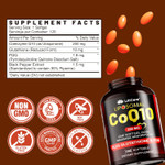 Coq10-200Mg-Softgels, 120 Servings Liposomal Coq10 Pqq & Black Pepper Extract For Maximum Absorption - Ultra Ubiquinone Coenzyme Q10 Supplement Powerful Antioxidant Supports Hear-T & Energy Boost Coq10-200Mg-Softgels, 120 Servings Liposomal Coq10 Pqq & Black Pepper Extract For Maximum Absorption - Ultra Ubiquinone Coenzyme Q10 Supplement Powerful Antioxidant Supports Hear-T & Energy Boost