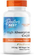 Doctors Best High Absorption Coq10, Heart & Energy Support*, Usp Verified, Naturally Fermented Coq10, Non-Gmo, Gluten Free, Soy Free, Vegan 60 Veggie Caps