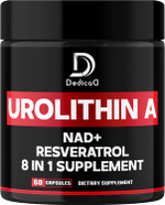 Urolithin A Supplement 1000Mg With Nad+, Coq10, Resveratrol And 4 More For Men & Women - 60 Capsules For 30 Days Urolithin A Supplement 1000Mg With Nad+, Coq10, Resveratrol And 4 More For Men & Women - 60 Capsules For 30 Days
