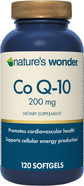 Nature'S Wonder Coq10 Supplement - Coq10 200Mg Softgels To Support Heart Health, Cardiovascular Function, And Cellular Energy Production, 120 Softgels, 120 Days Supply