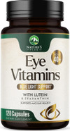 Eye Vitamins & Mineral Supplement - Contains Zinc, Copper, Lutein, & Zeaxanthin, Supports Dry Eye Strain, Vision Health For Adults, Non-Gmo, Vegan Eye Care Pills & Minerals Supplements - 120 Capsules Eye Vitamins & Mineral Supplement - Contains Zinc, Copper, Lutein, & Zeaxanthin, Supports Dry Eye Strain, Vision Health For Adults, Non-Gmo, Vegan Eye Care Pills & Minerals Supplements - 120 Capsules