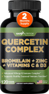 Gade Nutrition Organic Quercetin With Bromelain Vitamin C And Zinc | Immune Support Supplement Quercetin 500Mg Capsules | Bioflavonoids Made In Usa Third Party Tested