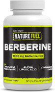 Healthy Delights Nature Fuel Berberine Capsules, Berberine Supplement, With Berberine Hcl, Chromium Picolinate, Alpha Lipoic Acid, And Cinnamon Bark, 60 Count, 30 Servings