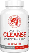 Silver Fern Cleanse - Daily Gut - 1 Bottle - 120 Capsules - 30 Day Supply - Immunoglobulin G, A & M -(Igg, Iga, Igm) - Postbiotic