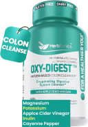 Herbtonics Oxygen Based Colon Cleanse And Detox Digestive System Formula | With Apple Cider Vinegar | Colon Cleanser Pills For Adults | 90 Gluten Free Vegan Capsules