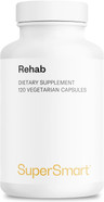 Supersmart - Rehab (Advanced Formula) - With Kudzu, Silymarin, Ginger Root, Benfotiamine - All-In-1 Supplement | Non-Gmo & Gluten Free - 120 Vegetarian Capsules