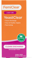 Femiclear Yeastclear Cream, Clears Discharge, Fast-Acting, Made With Natural Ingredients, Gynecologist Tested, 0.5Oz Cream Femiclear Yeastclear Cream, Clears Discharge, Fast-Acting, Made With Natural Ingredients, Gynecologist Tested, 0.5Oz Cream